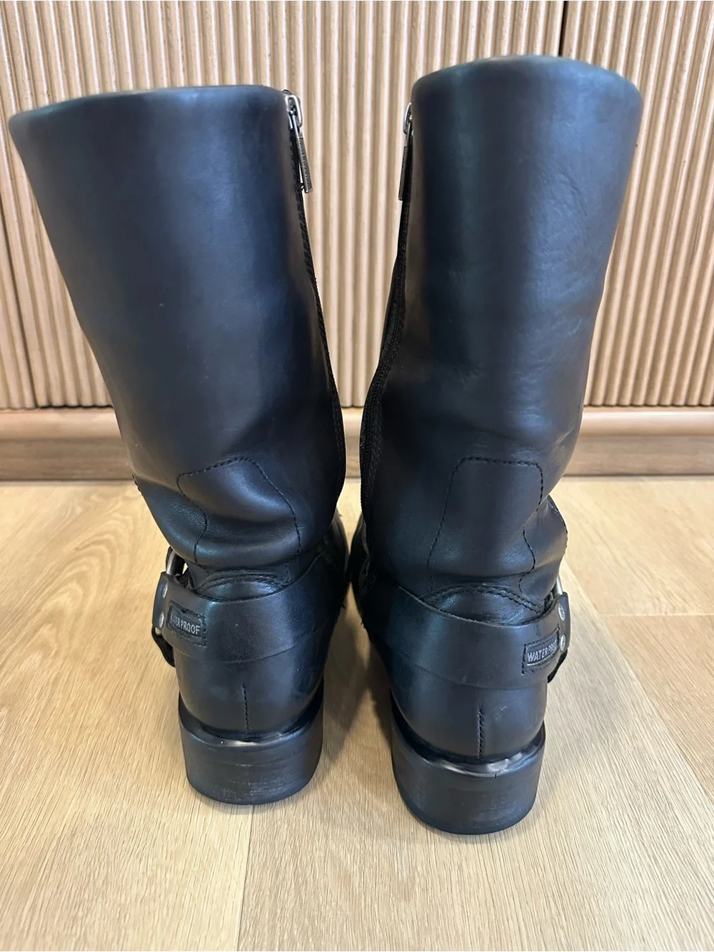 Harley-Davidson Men's Hustin 11-Inch Waterproof Harness Motorcycle Boots sz 10.5